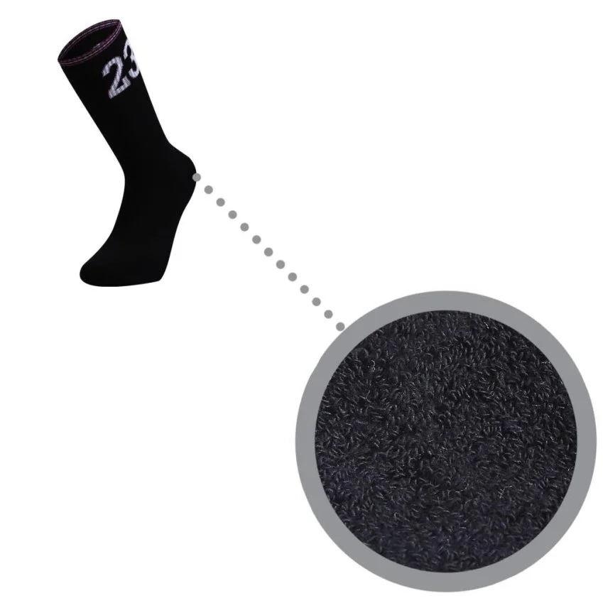 Siyah Basketbol Çorabı Lakers 23 Numara Lebron James