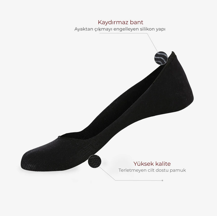 Kadın%206’lı%20Ayaktan%20Çıkmayan%20Kaydırmaz%20Babet%20Çorap